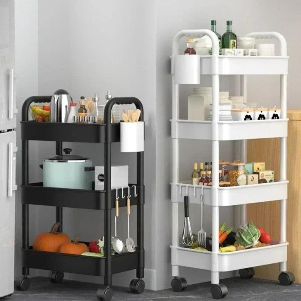 Kitchen Organizers And Storage Rack Household Cart With Wheels Multifunctional Home Accessories - Bunabo