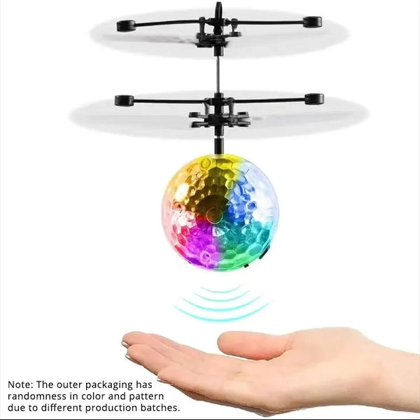 Led Light Suspension Crystal Ball Infrared Induction RC Gesture Control Colorful Glowing Toys for Kids - Bunabo