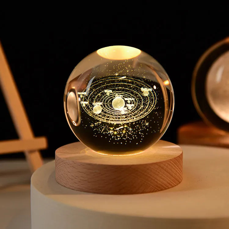 3D Solar System Crystal ball-Bunabo