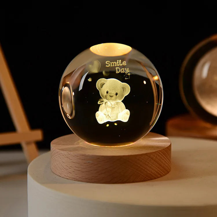 3D Solar System Crystal ball-Bunabo