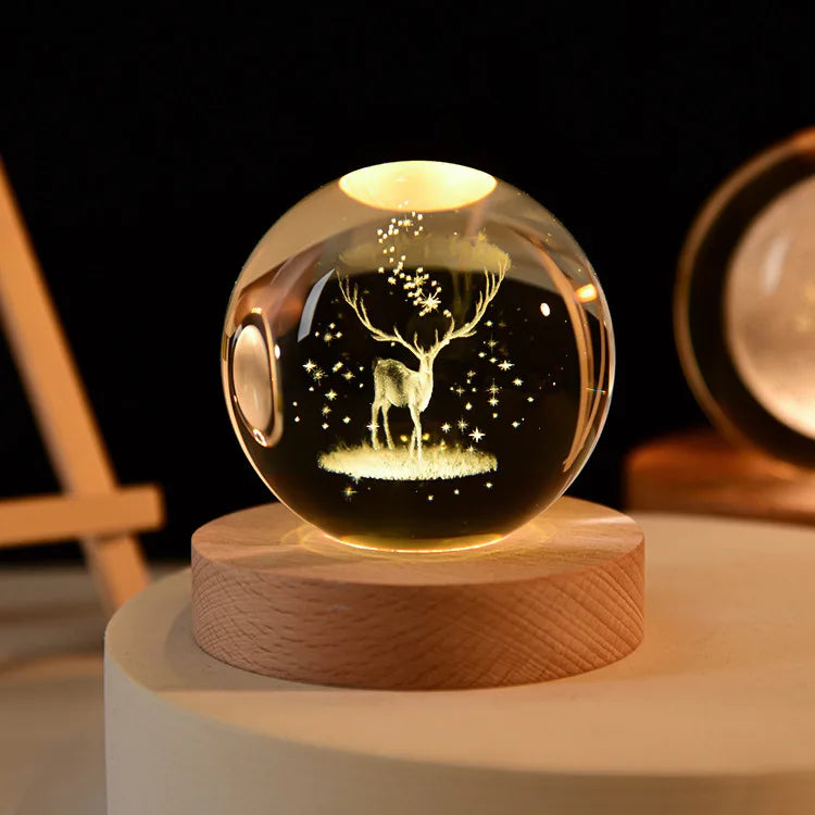 3D Solar System Crystal ball-Bunabo