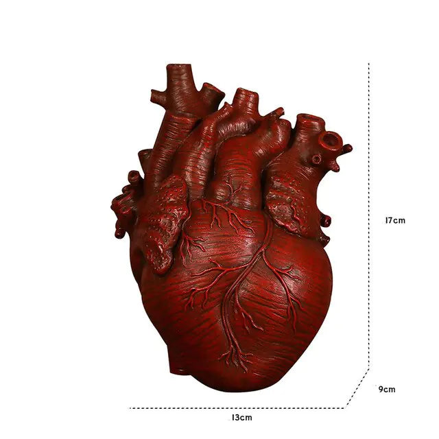 Heart-Shaped Resin Vase - Bunabo